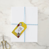 Alice in お洒落 Wonderland金ゴールドありがとう ギフトタグ (より糸付き)