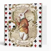 Alice in パーソナライズされた Wonderland Scrapbook Binder