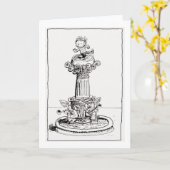 Alice in a Pedestal Card カード (黄色い花)