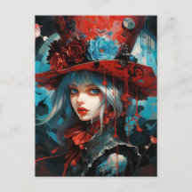 Alice in a Red Top Hat