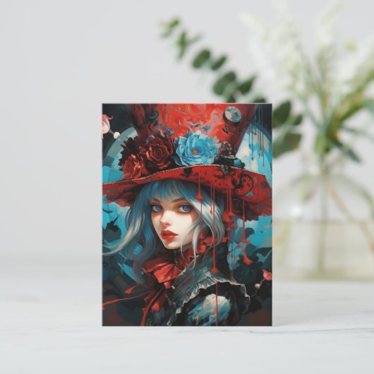 Alice in a Red Top Hat ポストカード (スタンド正面)