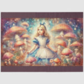 Alice in Dreamy Mushroom Wonderland Decoupage 薄葉紙 (正面)