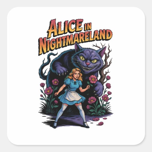 Alice in Nightmaeland – ダークアニメ スクエアシール (正面)
