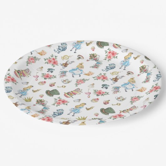 Alice in Onederlandをテーマにした紙プレート ペーパープレート (アングル)