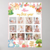 Alice in Onederland最初の誕生日フォトマイルストーン ポスター (正面)