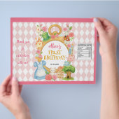 Alice in Onederland誕生日チップバッグラッパー チラシ (手)