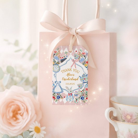 Alice in Onederland お洒落誕生日ありがとう ギフトタグ