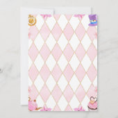 Alice in Onederland 1stバースデーピンク 招待状 (裏面)