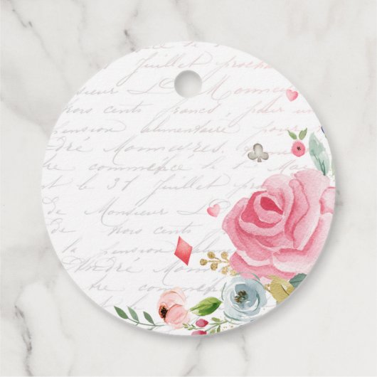 Alice in Onederland 1st誕生日不機嫌ティーパーティー フェイバータグ (裏面)