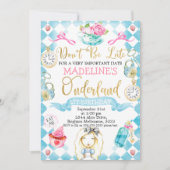 Alice In Onederland 1st誕生日招待状 招待状 (正面)