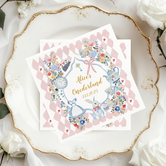 Alice in ONEderland 1st お洒落Birthday スタンダードカクテルナプキン