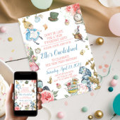 Alice in Onederland 1st Birthdayパーティの招待状 招待状