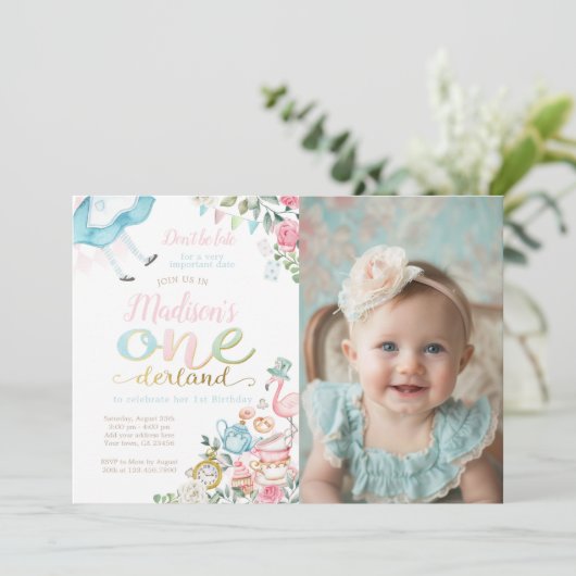 Alice in ONEderland 1st Birthday 招待状 (スタンド正面)