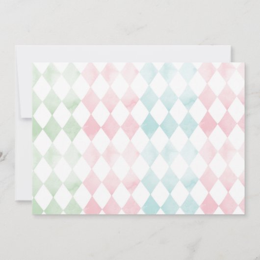 Alice in ONEderland 1st Birthday 招待状 (裏面)