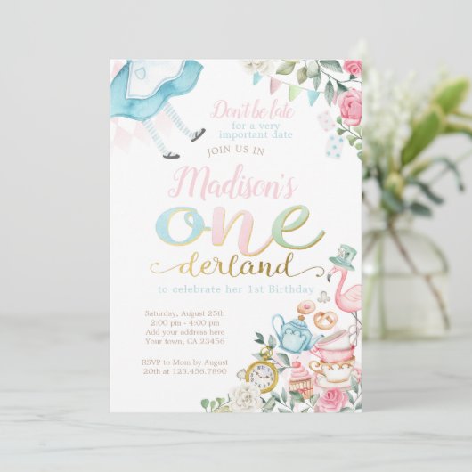 Alice in ONEderland 1st Birthday 招待状 (スタンド正面)