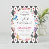 Alice in Onederland 1st Birthday Black 招待状 (スタンド正面)