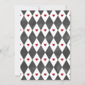 Alice in Onederland 1st Birthday Black 招待状 (裏面)