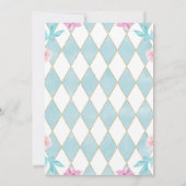 Alice in Onederland 1st Birthday Blue 招待状 (裏面)