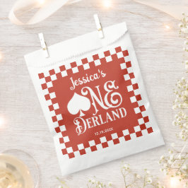 Alice in ONEderland 1st Birthday Red Checkered  フェイバーバッグ