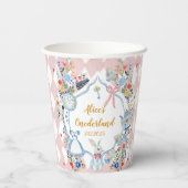 Alice in ONEderland 1st Birthday Whimsical 紙コップ (裏面)