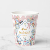 Alice in ONEderland 1st Birthday Whimsical 紙コップ (正面)