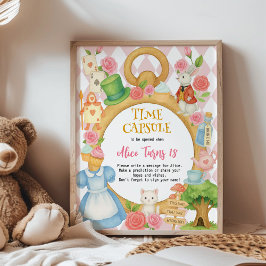 Alice in Onederland Birthday Partyタイムカプセル ポスター