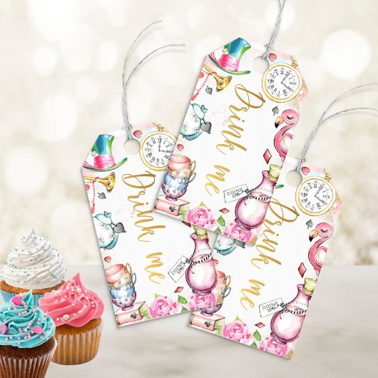 Alice in Onederland Drink Meメッセージカード ギフトタグ