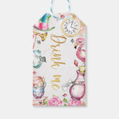 Alice in Onederland Drink Meメッセージカード ギフトタグ (正面)