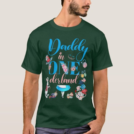 Alice in ONEderland Family Daddy ofhe Birthday Gir Tシャツ (正面)