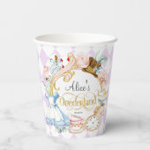 Alice in Onederland, girl 1st birthday 紙コップ (裏面)
