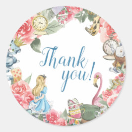 Alice in Onederland Thank You Stickers ラウンドシール
