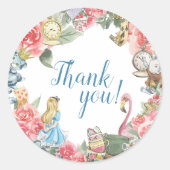 Alice in Onederland Thank You Stickers ラウンドシール (正面)