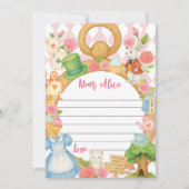 Alice in Onederland Time Capsuleノートメッセージカード サンキューカード (正面)