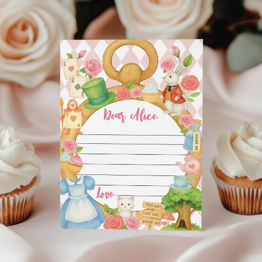 Alice in Onederland Time Capsuleノートメッセージカード サンキューカード