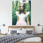 Alice in the Forestファッション期限切れフィルムファッション キャンバスプリント (インサイチュ (寝室))
