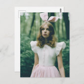 Alice in the Forestファッション期限切れフィルムファッション ポストカード (正面/裏面)
