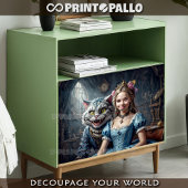 Alice in the Wonderland with Cheshire Cat 薄葉紙