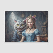 Alice in the Wonderland with Cheshire Cat 薄葉紙 (正面)