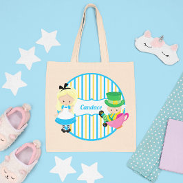 Alice in Wonderlandかわいいキッズモノグラム本 トートバッグ