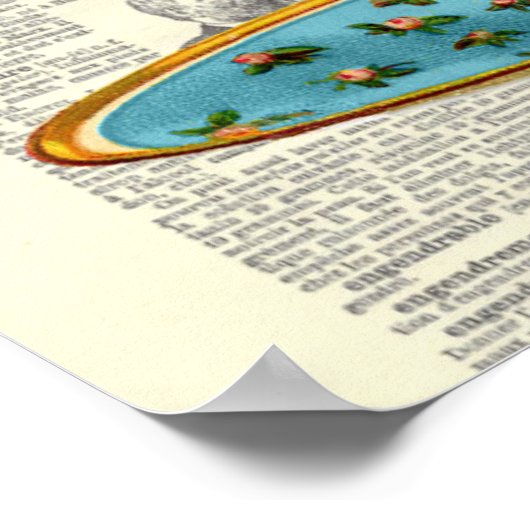 Alice in Wonderlandすべての不機嫌旧辞書ページ ポスター (角)