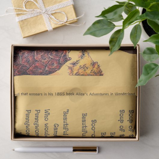 Alice in Wonderlandにせウミガメのスープの歌 薄葉紙 (ギフト)