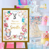 Alice in Wonderlandのパーティーサイン、ギフトテーブルのサイン ポスター