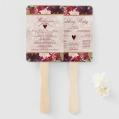 Alice in Wonderlandの式結婚プログラム ハンドファン (正面&裏面)