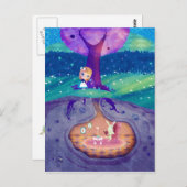 Alice in Wonderlandはがき ポストカード (正面/裏面)
