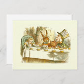 Alice in Wonderlandはがき(不機嫌茶パーティー) ポストカード (正面/裏面)