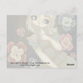 Alice in Wonderlandアート葉書で花を話す ポストカード (裏面)