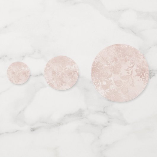 Alice in Wonderlandエレガントなウェディングモノグラム コンフェッティ (裏面)