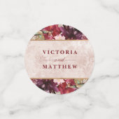 Alice in Wonderlandエレガントなウェディングモノグラム コンフェッティ (スモール正面)