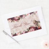 Alice in Wonderlandエレガントな結婚式 長方形シール (封筒)