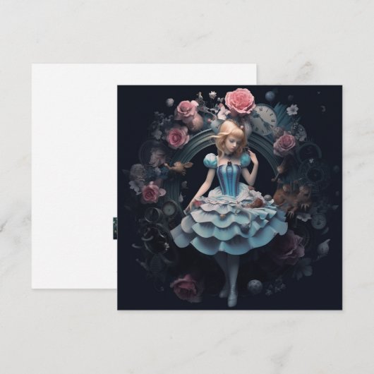 Alice in Wonderlandギフトカード (正面/裏面)